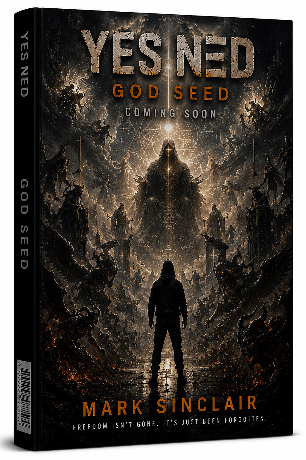 God Seed book cover, Book Seven of the YES NΞD series