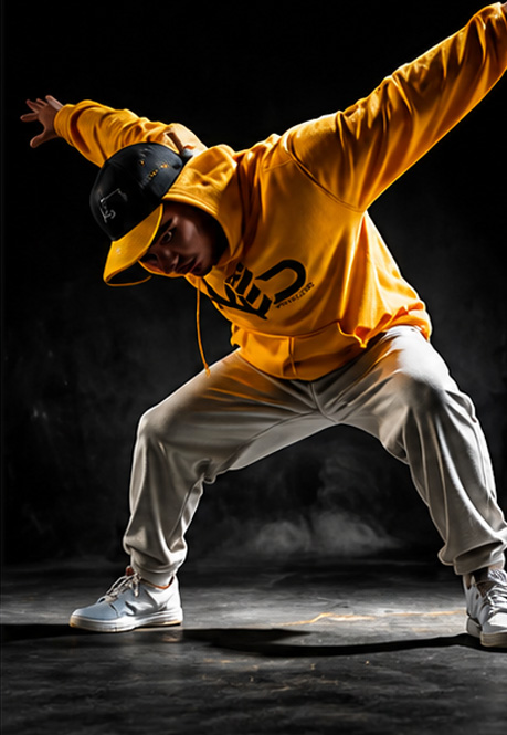 YES NΞD streetwear lookbook dancer campaign image